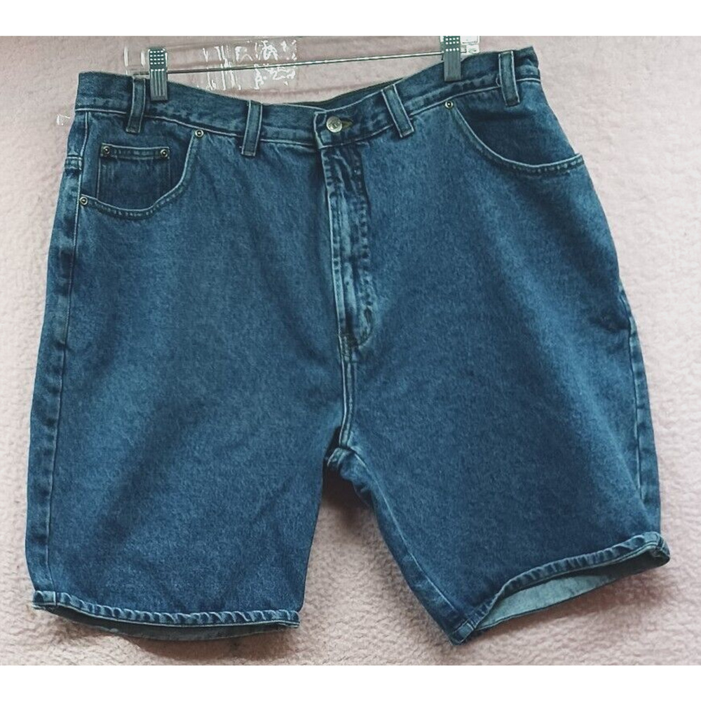 Route 66 Men's Relaxed Fit 100% Cotton Denim Jean Shorts Size 42X9 Blue